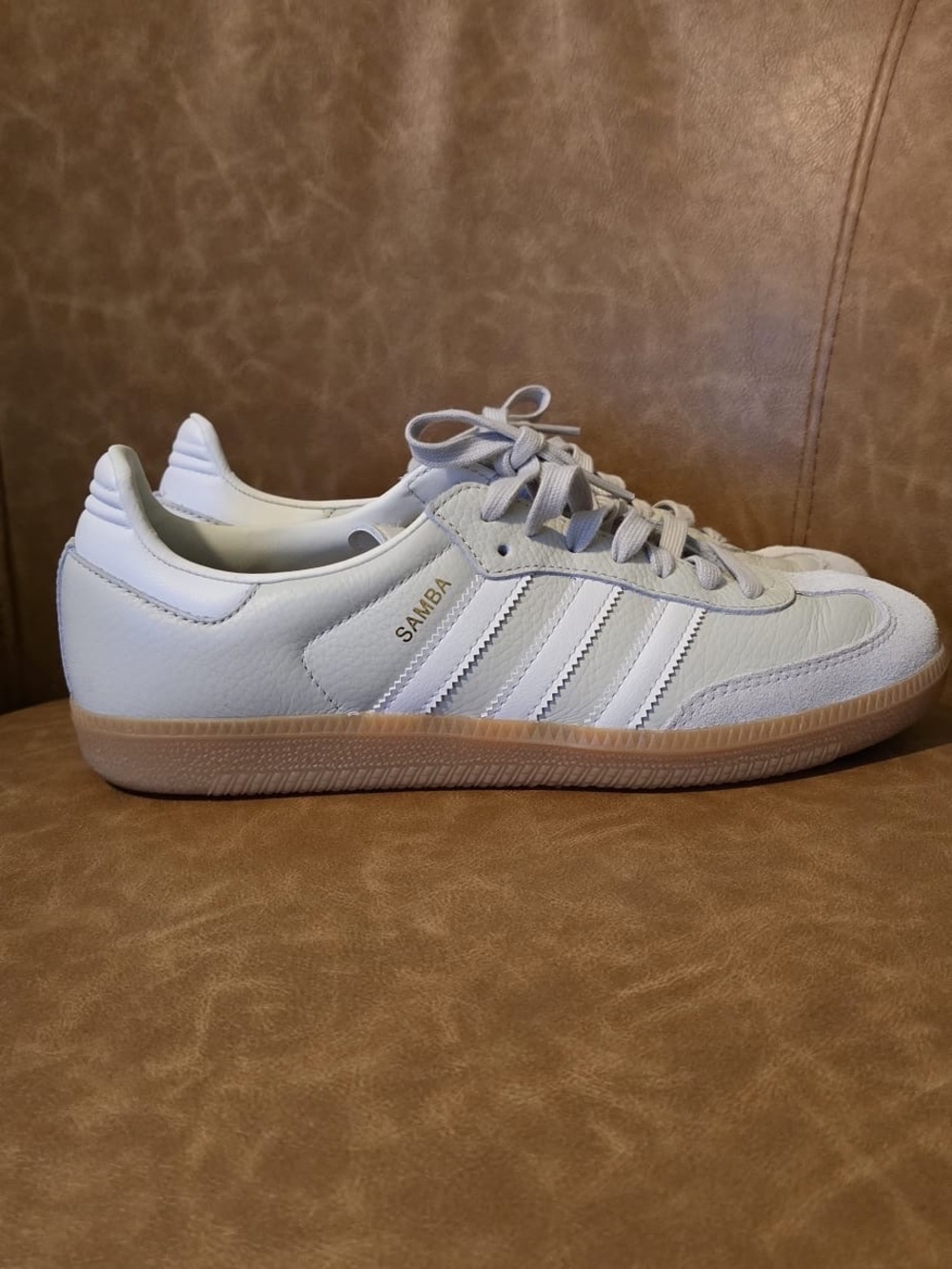 adidas women Light Gray Sneakers with Gum Sole - Picture 7 of 14